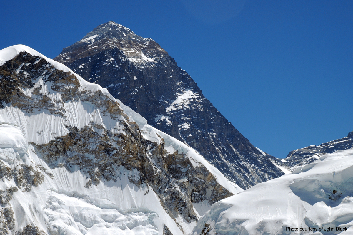 Everest up close from Khumbu